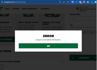 Wingstop Promo Codes (2 Verified) - $20 Off w/Code Aug 2025