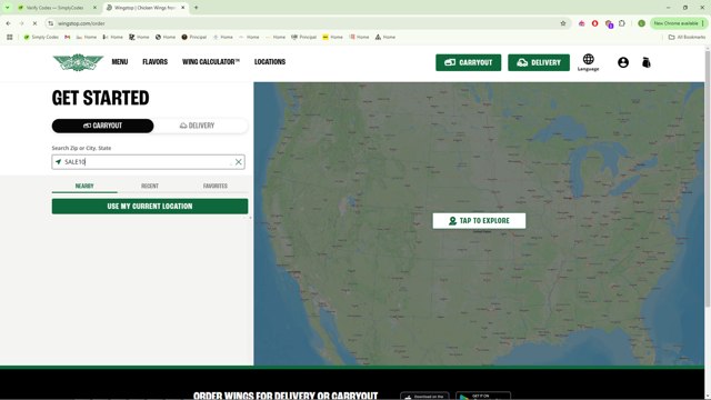 Wingstop checkout page showing Wingstop promo code box | Screenshot taken by SimplyCodes community member on Dec 29, 2024