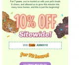 ANNIV10 coupon verification screenshot