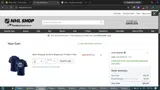 Winnipeg Jets Shop coupon verification screenshot