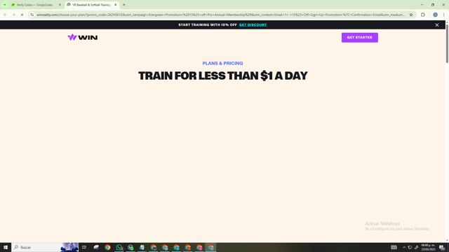 WIN Reality checkout page showing WIN Reality promo code box | Screenshot taken by SimplyCodes community member on Mar 23, 2025
