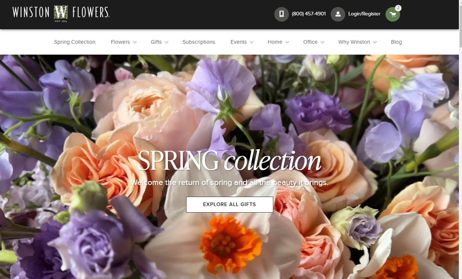 Winston Flowers checkout page showing Winston Flowers promo code box | Screenshot taken by SimplyCodes community member on Mar 12, 2024