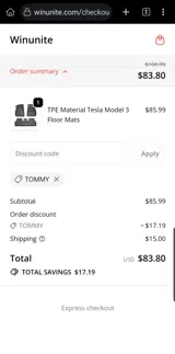 Winunite coupon verification screenshot