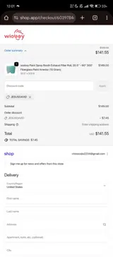 JESUSDAVID coupon verification screenshot