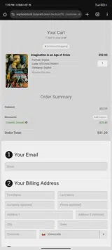 Crisis40 coupon verification screenshot