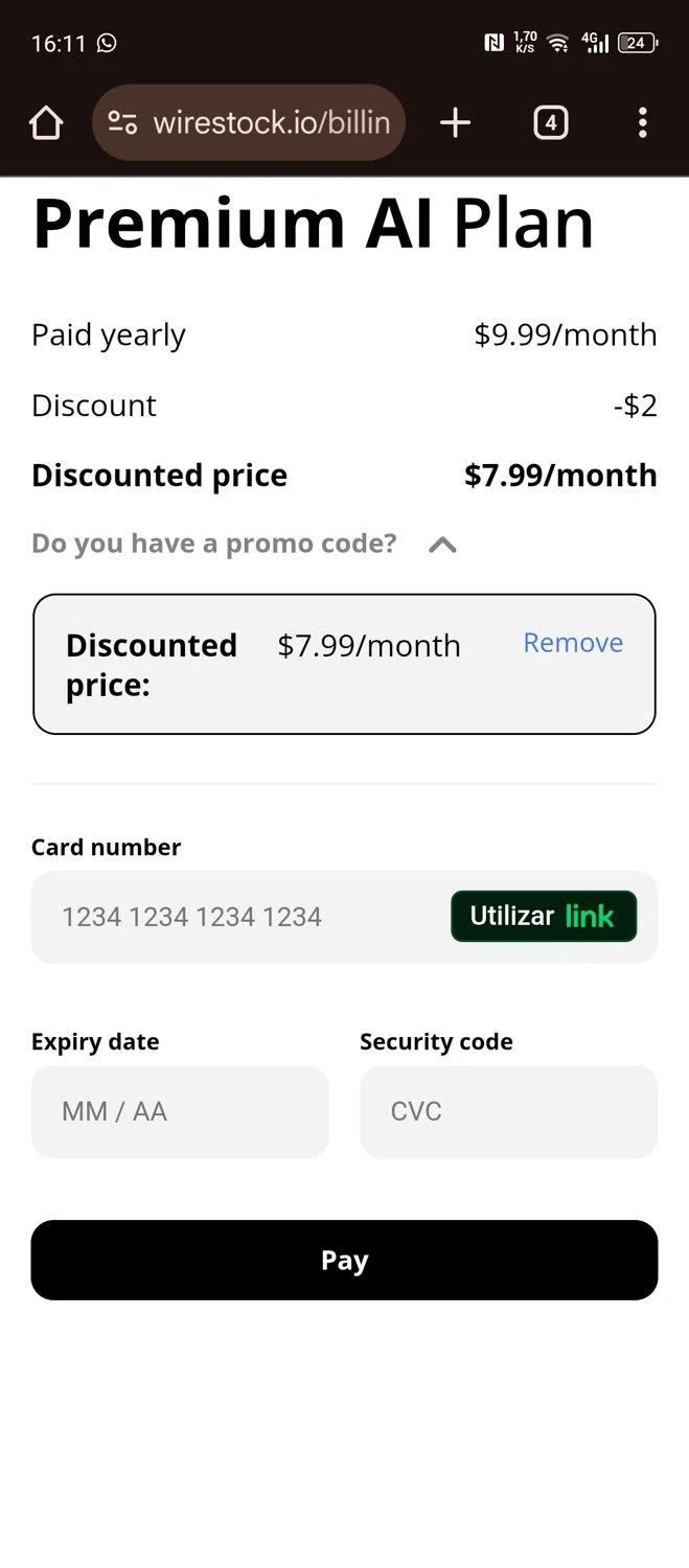 Wirestock promo code screenshot showing code VICTOR20 applied at Wirestock checkout page. Uploaded by SimplyCodes community member Papiee on Nov 16, 2025