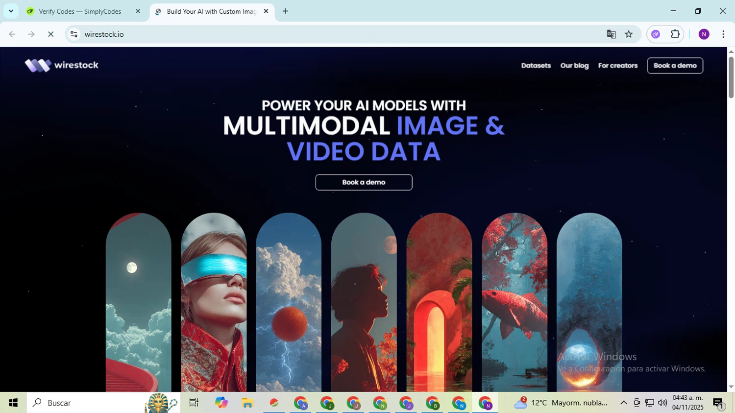 Wirestock promo code screenshot showing code BUBOWSIA applied at Wirestock checkout page. Uploaded by SimplyCodes community member QuestOwl9632 on Nov 4, 2025
