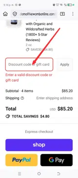 ECLIPSEMOON coupon verification screenshot