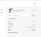 WX3Z3M7S coupon verification screenshot