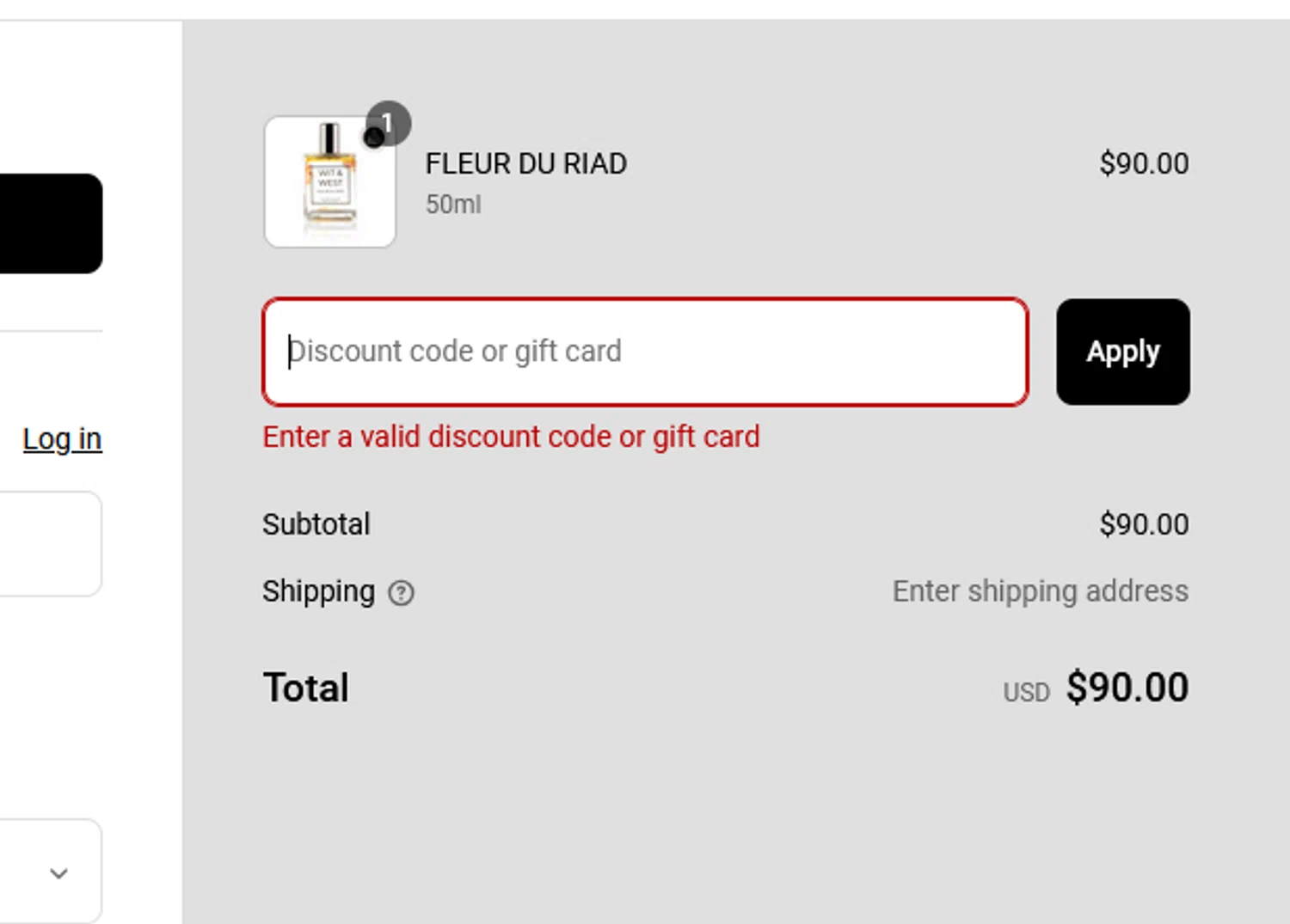Wit & West Perfumes promo code screenshot showing code VDAY20OFF applied at Wit & West Perfumes checkout page. Uploaded by SimplyCodes community member BLUEBLASTOISE on Mar 5, 2025