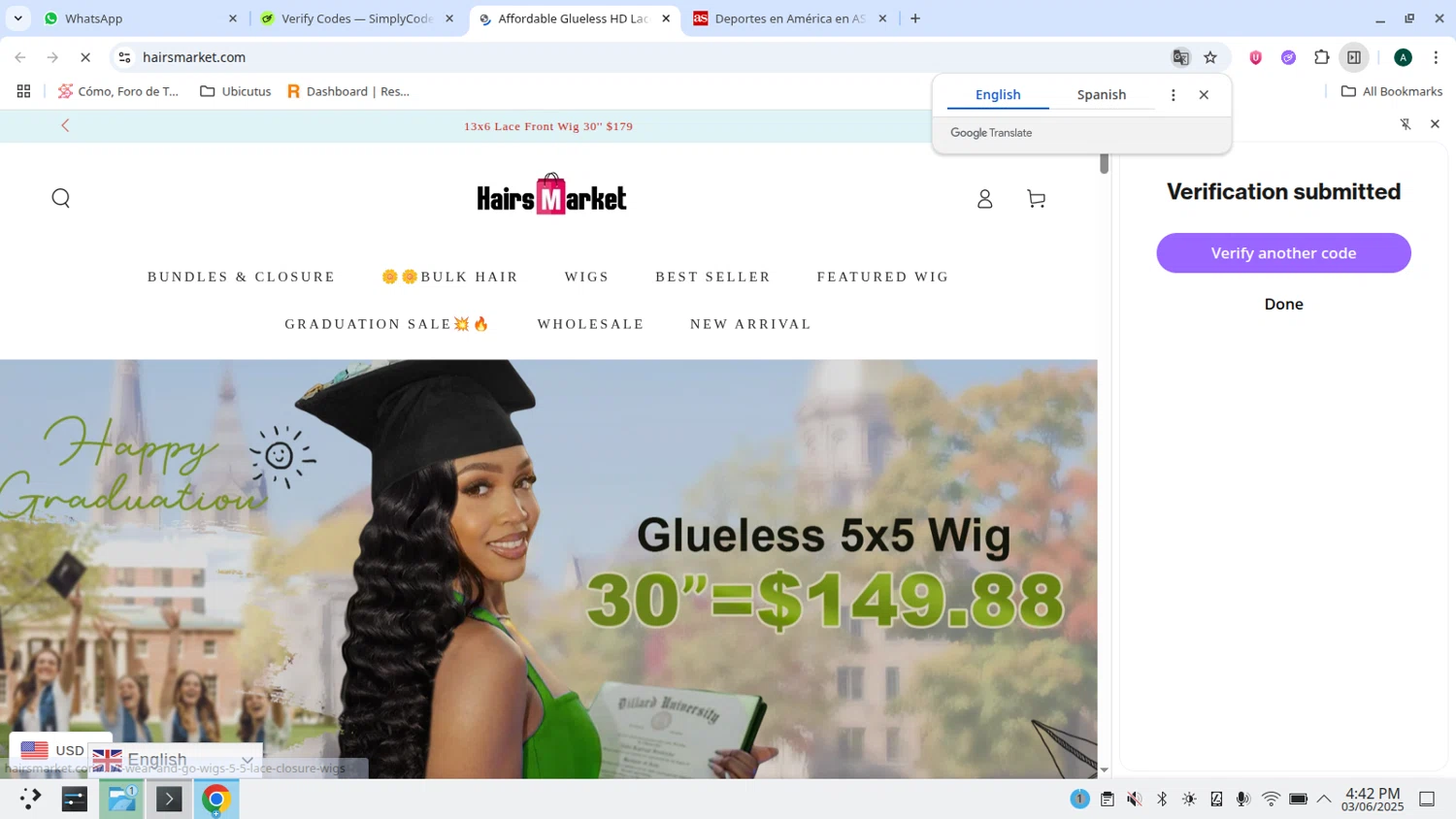 Withings coupon code screenshot showing code WITH-HOMEY-20 applied at Withings checkout page. Uploaded by SimplyCodes community member admeneses on Jun 9, 2025