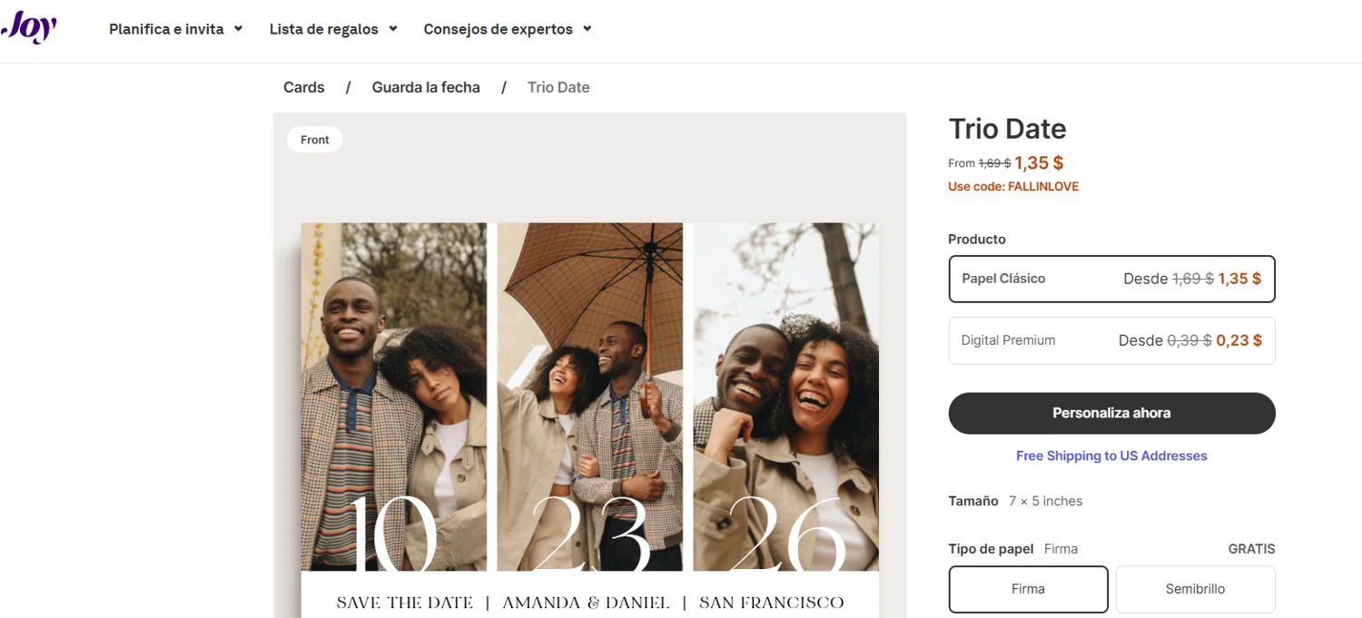 With Joy promo code screenshot showing code FALLINLOVE applied at With Joy checkout page. Uploaded by SimplyCodes community member valeriaantonieta on Nov 3, 2025