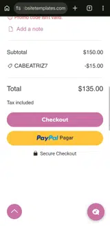 CABEATRIZ7 coupon verification screenshot