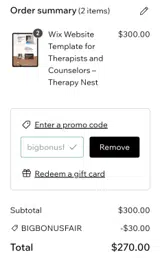 bigbonusfair coupon verification screenshot