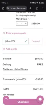 gofun10% coupon verification screenshot