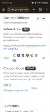 ear10 coupon verification screenshot