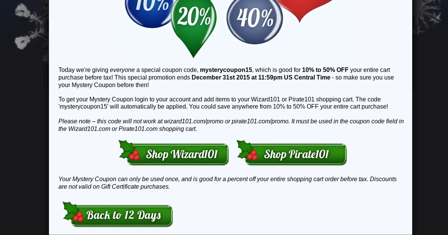 Wizard101 Coupon Codes 15 Off October 2024