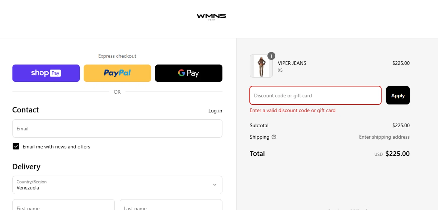 WMNS WEAR discount code screenshot showing code LOVERGIRL applied at WMNS WEAR checkout page. Uploaded by SimplyCodes community member BudgetGuardian5712 on Mar 15, 2025