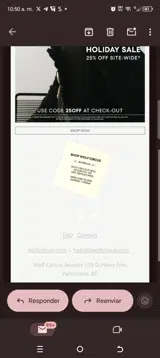 25off coupon verification screenshot