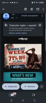 Mem71 coupon verification screenshot