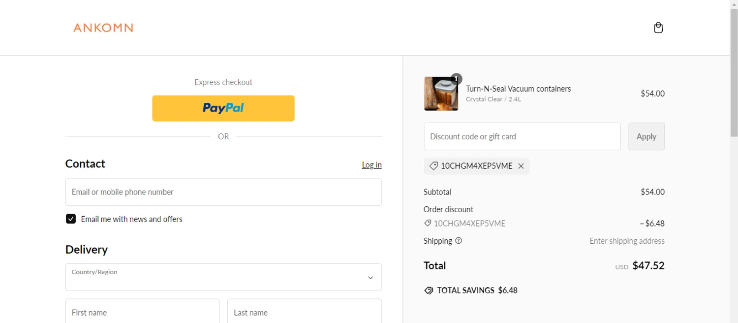 where to use Wolt promo code box