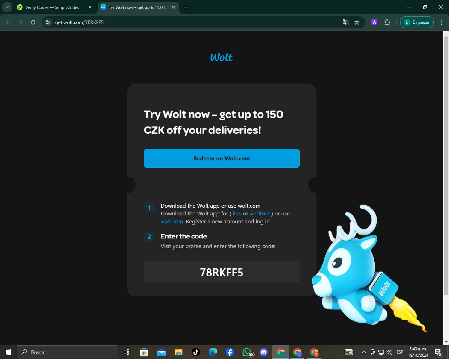 how to use Wolt coupons