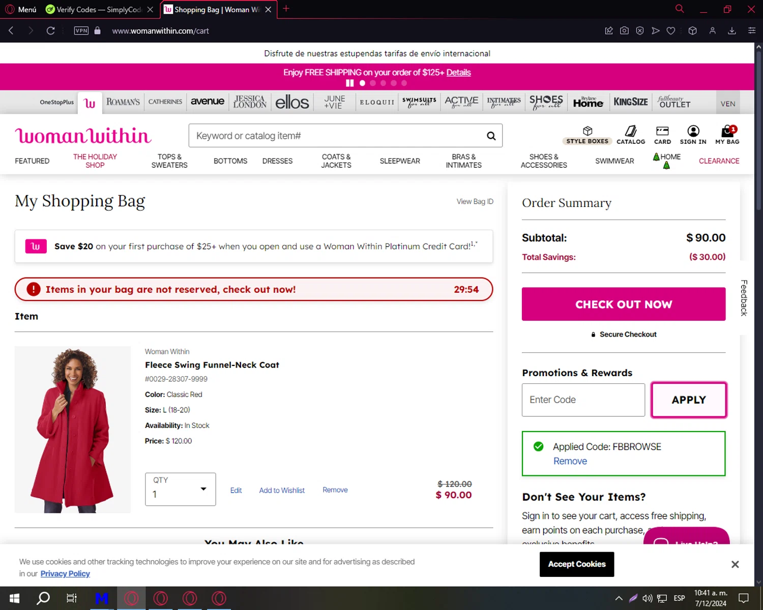 how to use Woman Within coupons