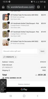 CYBERGUTX coupon verification screenshot