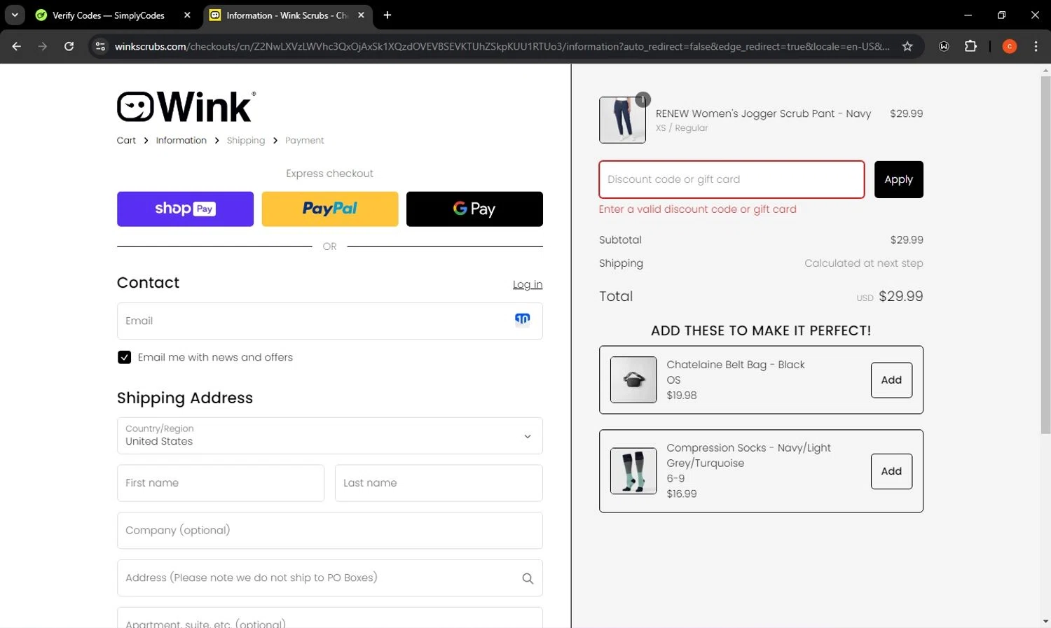 WonderWink promo code screenshot showing code summer35 applied at WonderWink checkout page. Uploaded by SimplyCodes community member acostaacosta on Feb 24, 2025