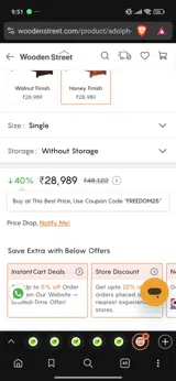 FREEDOM25 coupon verification screenshot