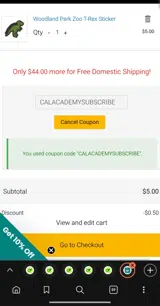 Woodland Park Zoo coupon verification screenshot