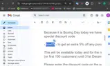 BOX5 coupon verification screenshot