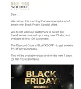 BLACK5OFF coupon verification screenshot