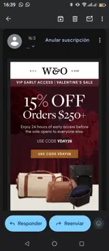 Vday26 coupon verification screenshot