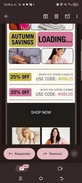 Wool20 coupon verification screenshot