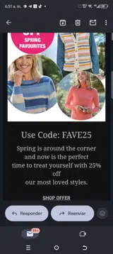 Fave25 coupon verification screenshot