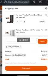 SIMPLYCODES10 coupon verification screenshot