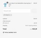 FINISH10 coupon verification screenshot
