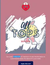 FAN25TOPS coupon verification screenshot