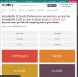 1WOODVILLE10 coupon verification screenshot