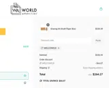 World Amenities coupon verification screenshot