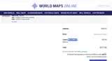 WorldMapsOnline coupon verification screenshot