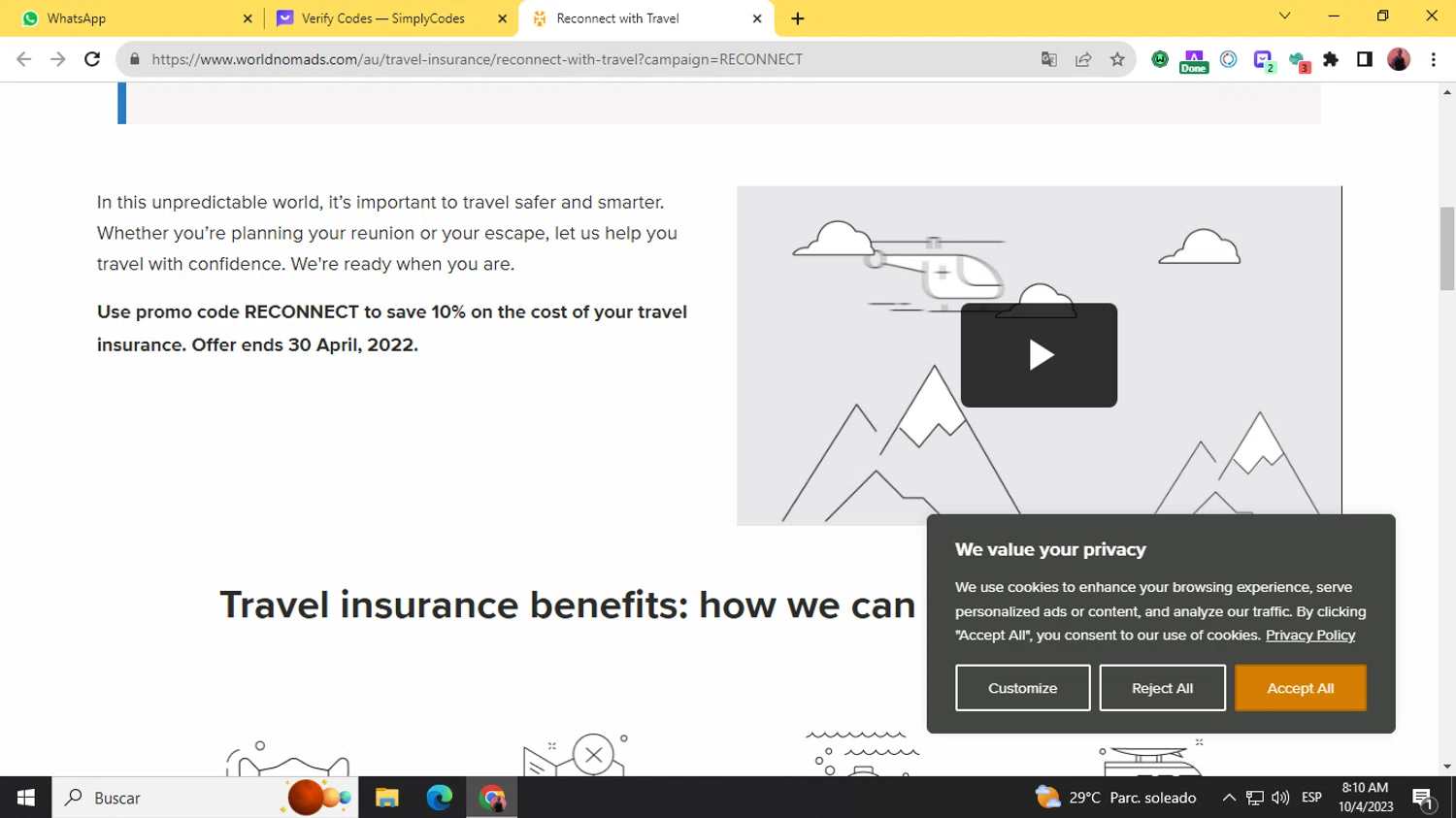 how to use World Nomads coupons