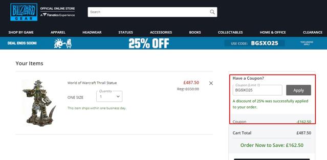 World of Warcraft checkout page showing World of Warcraft discount code box | Screenshot taken by SimplyCodes community member on Jul 15, 2021