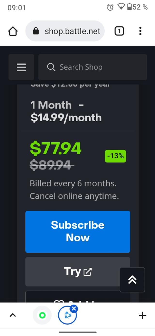 World of Warcraft checkout page showing World of Warcraft discount code box | Screenshot taken by SimplyCodes community member on Oct 11, 2021