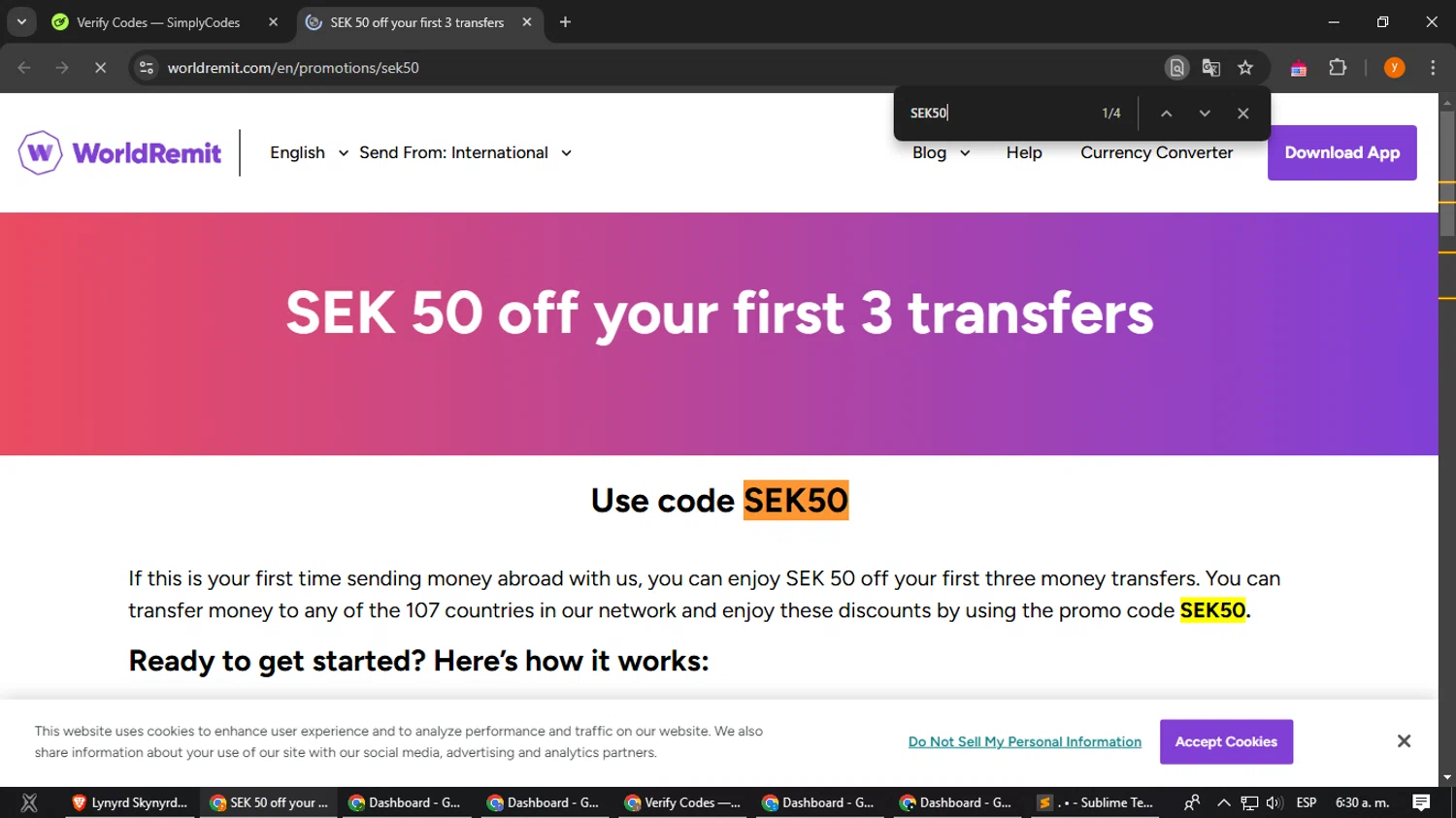how to use WorldRemit coupons