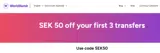 WorldRemit coupon verification screenshot