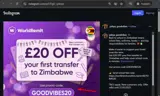 WorldRemit coupon verification screenshot