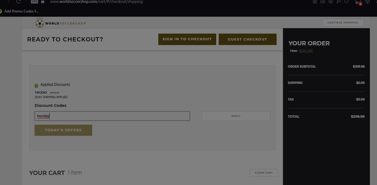 World Soccer Shop Promo Codes 20 Off September 2024
