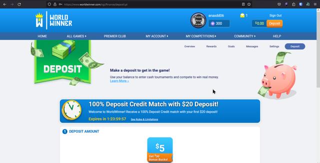 WorldWinner checkout page showing WorldWinner promo code box | Screenshot taken by SimplyCodes community member on Nov 15, 2023